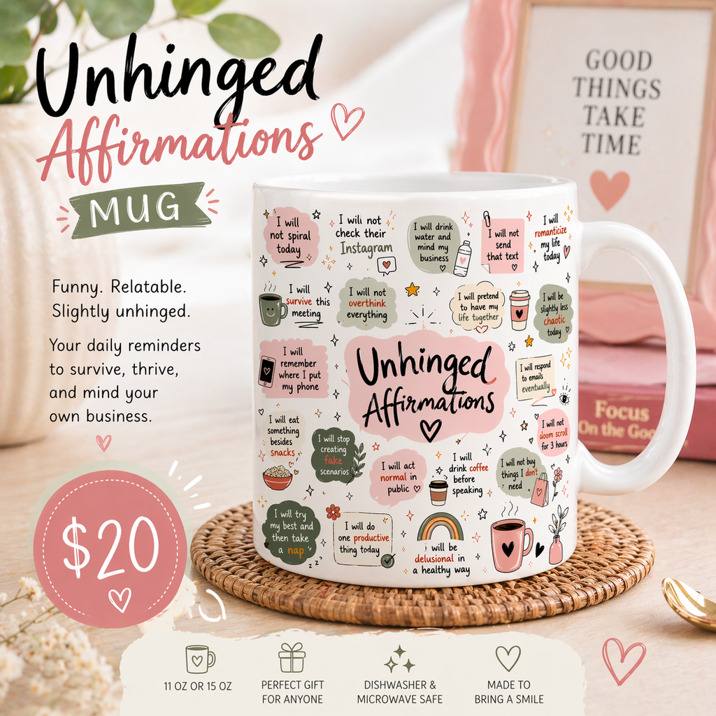 Unhinged Affirmations Coffee Mug